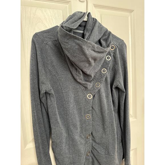 Brooklyn Industries funnel neck diagonal closing jacket navy medium - Picture 10 of 16